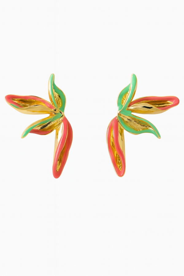 Tropical Leaf Earrings