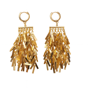 Earring Gold Fringe