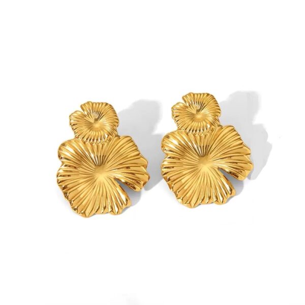 Earring Flower Gold
