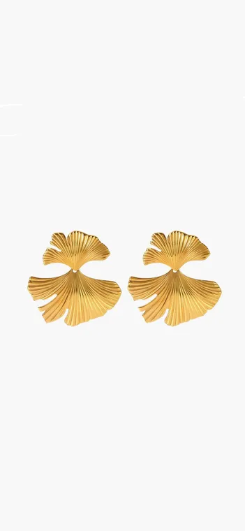 Earring Ginkgo Leaf