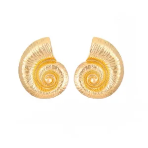 Spiral Shell Earrings