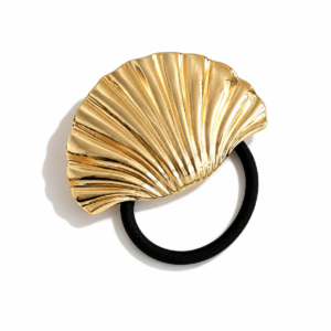Gold Seashell Hair Tie