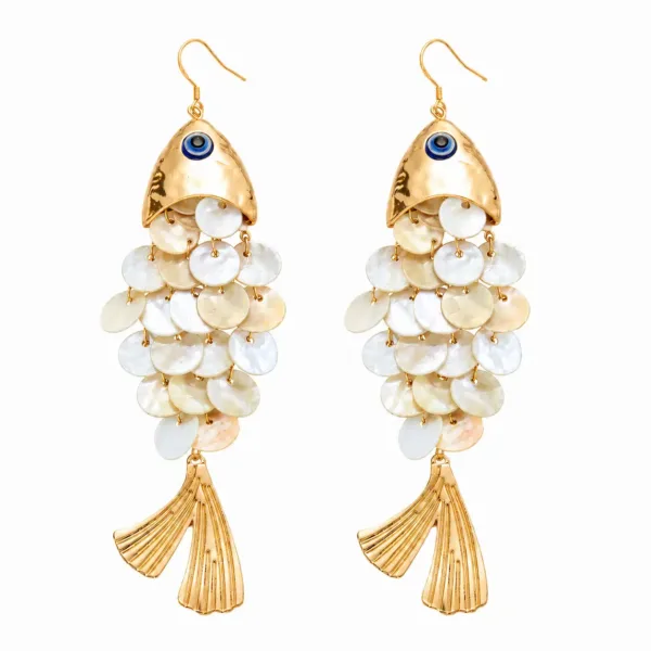 Fish Shell Earrings