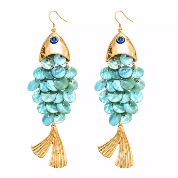 Fish Shell Earrings