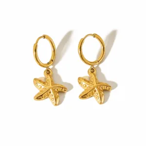 Starfish Hoop small Earrings