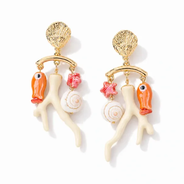 Ivory Coral Reef Earrings