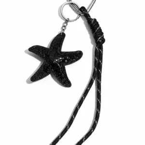 Black starfish charms